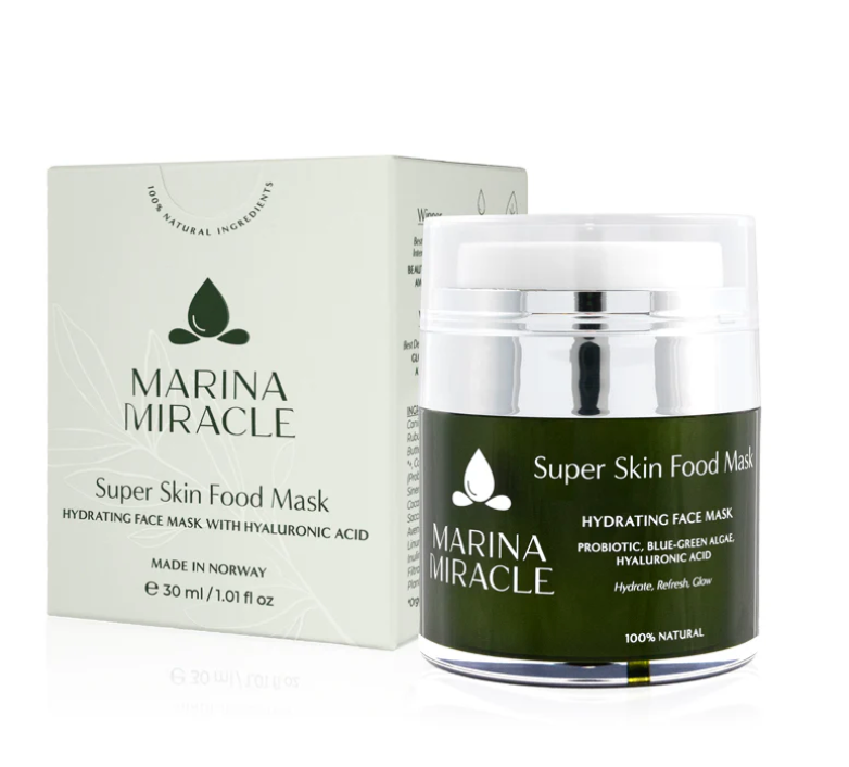 MARINA MIRACLE Super Skin Food ansiktsmaske i beholder med eske