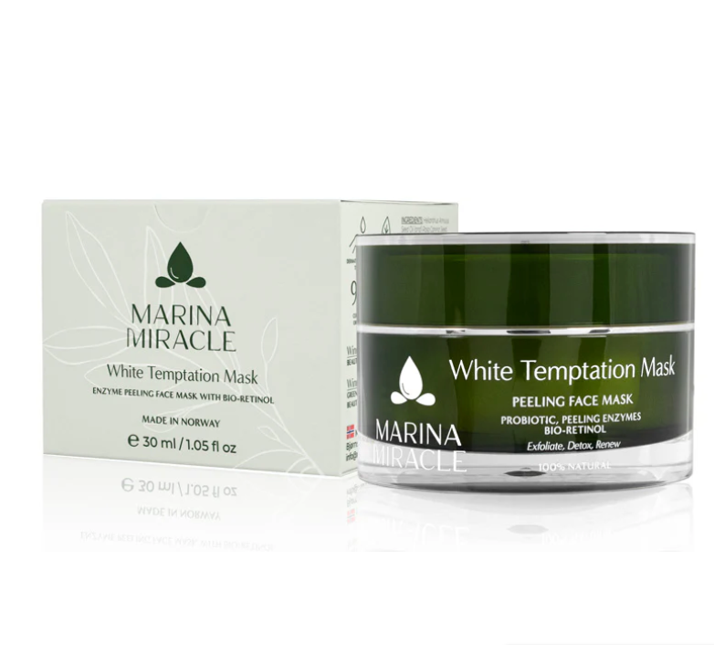 MARINA MIRACLE White Temptation ansiktsmaske i krukke med eske